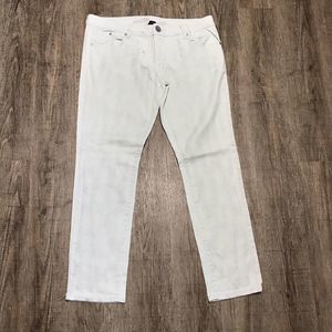 Almost Famous Always Fabulous Glittery Juniors Denim Jeans ~ Sz 17 ~Mint Green